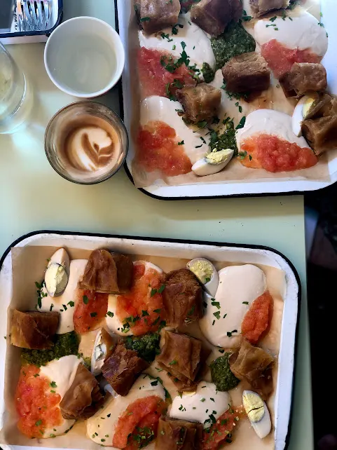 jachnun platter at bucke cafe israeli street food