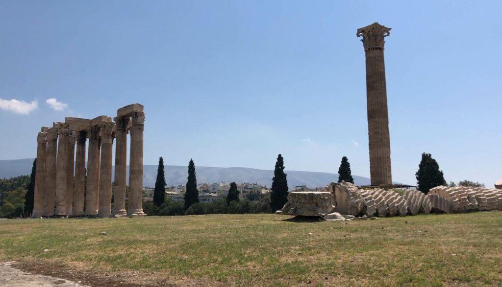 Ruins at the Temple of Olympian Zeus