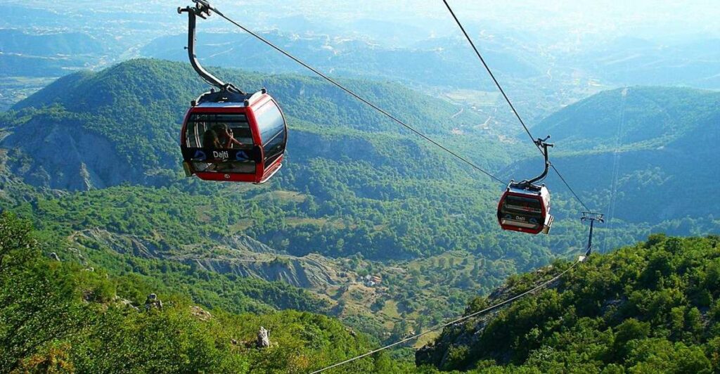 the dajti express is a cable car in tirana albania one of the cheapest flights from london