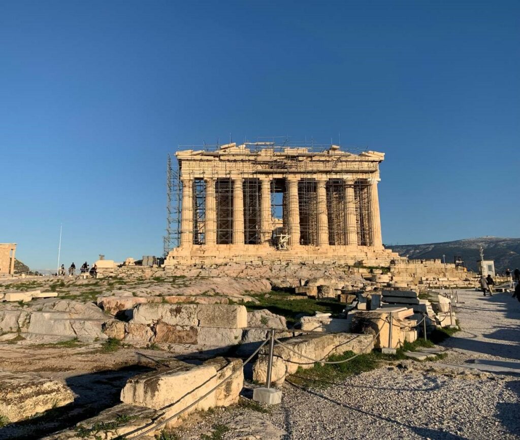It is always a joy to visit the Acropolis in the morning or late in the afternoon.