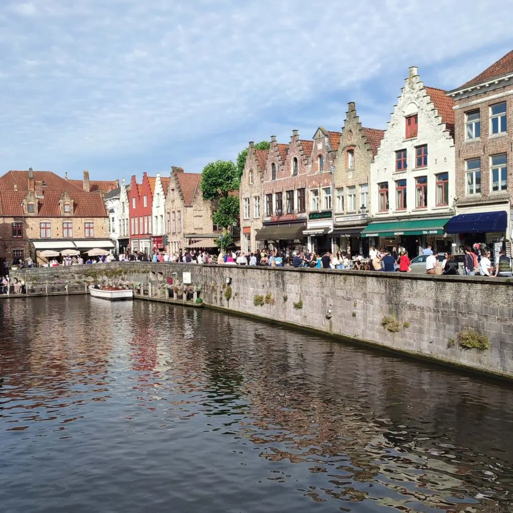 One of the many rivers in Bruges