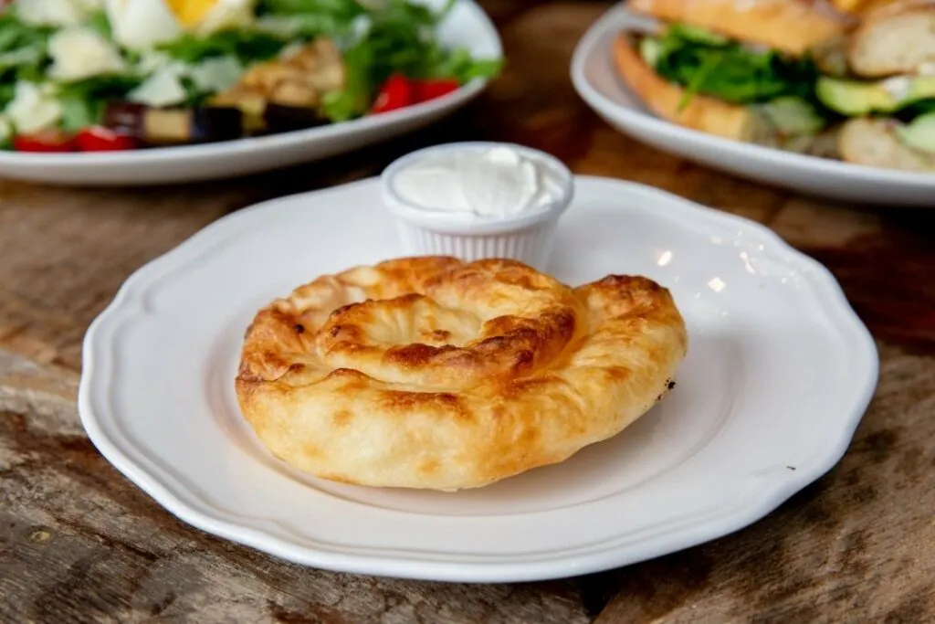 a byrek is an albanian pastry which can be sweet or savoury and are a unique breakfast item for your first meal on our three day seattle itinerary