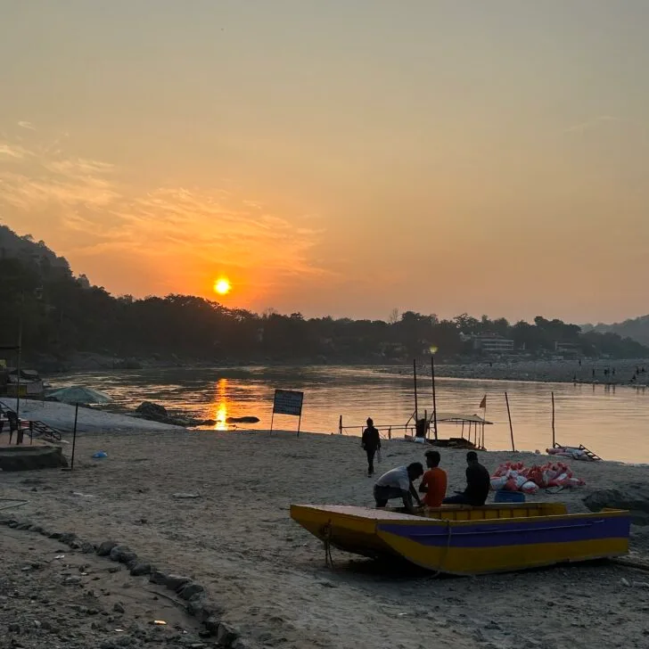 India Rishikesh Sunset