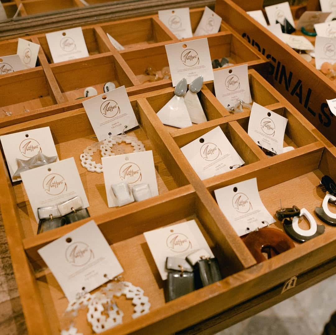 Some of the cute things for sale at Me's gift shop, from lifestyle to homeware