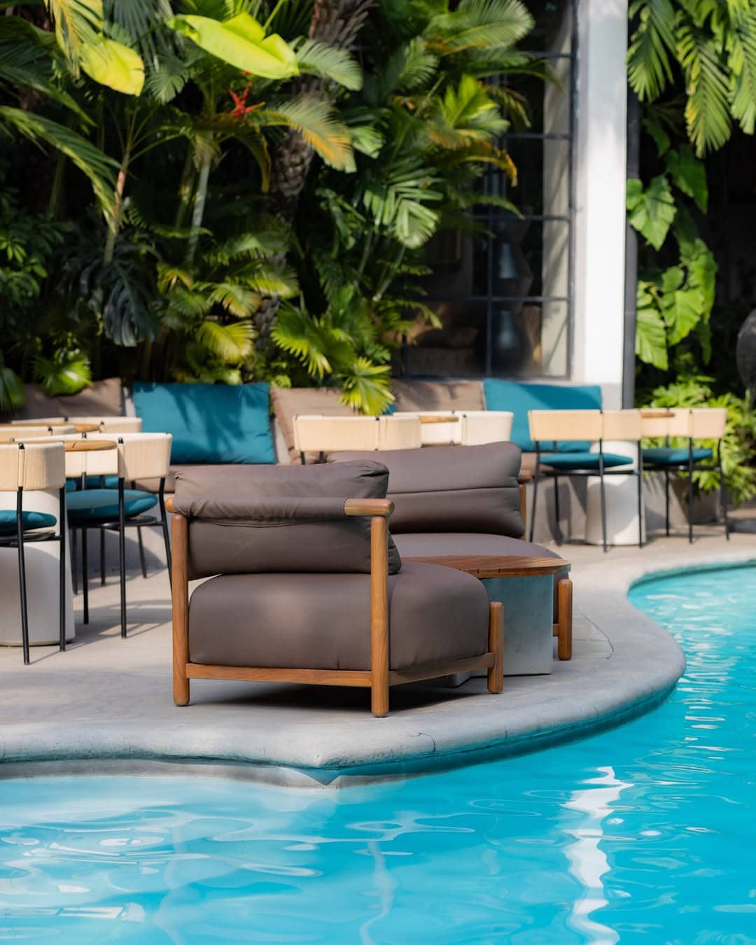 The stylish pool at The Brix