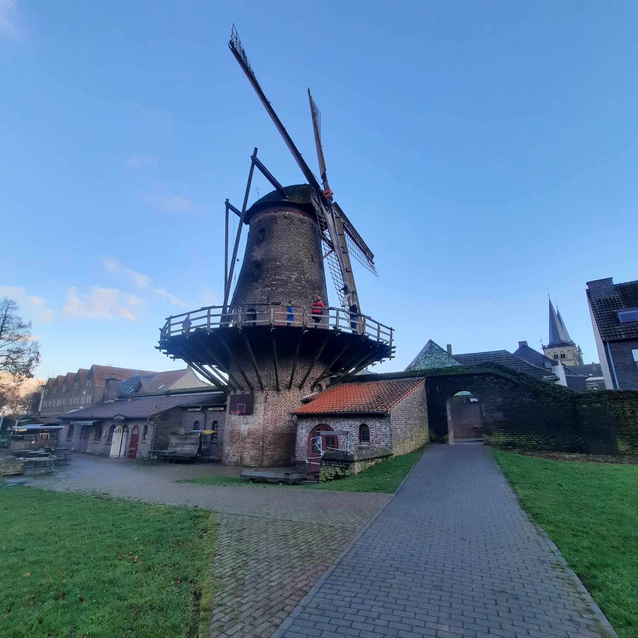 Kriemhild-Mühle in Xanten, one of the loveliest towns to visit near Cologne, Germany