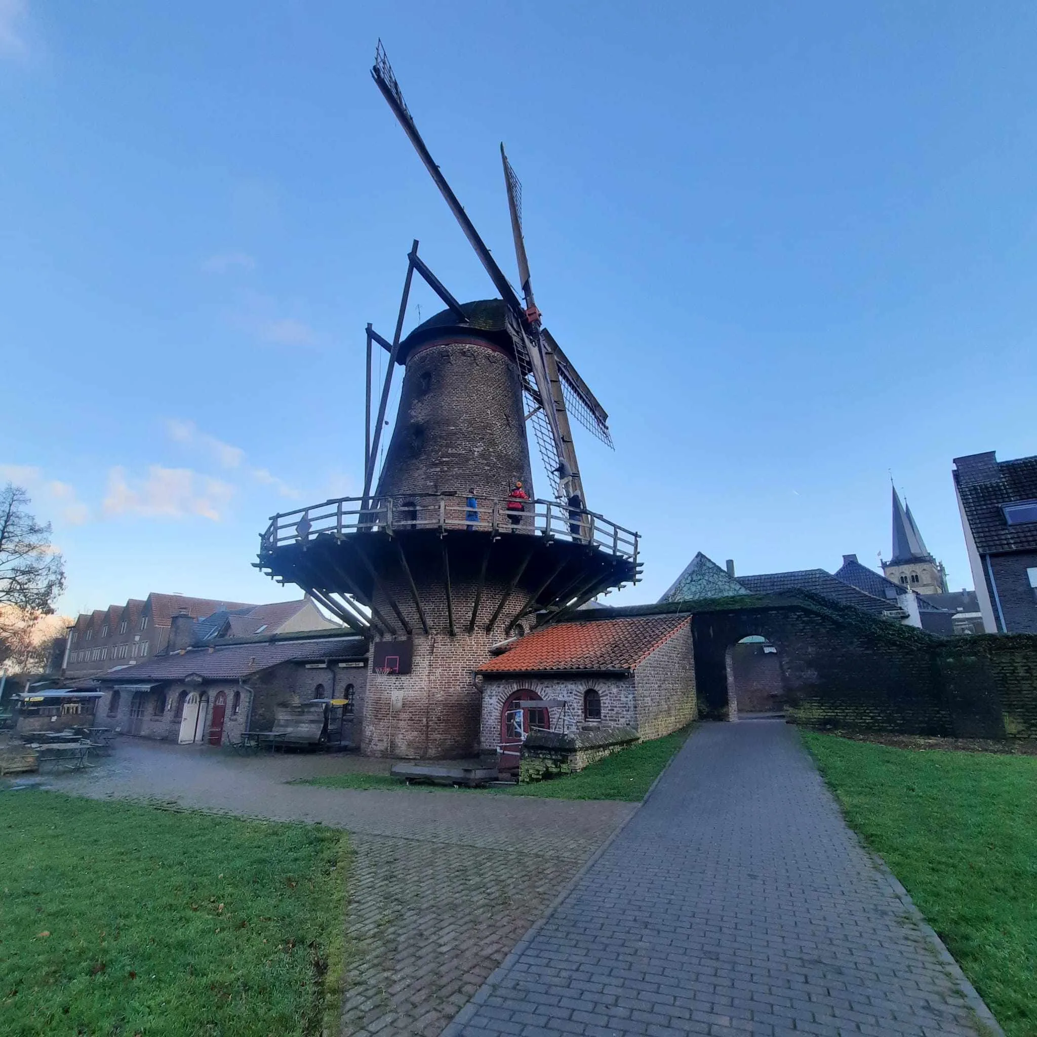 Kriemhild-Mühle in Xanten, one of the loveliest towns to visit near Cologne, Germany