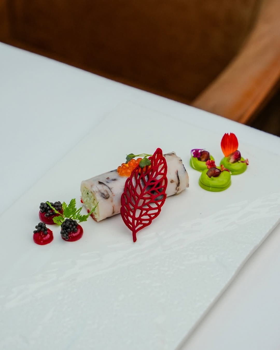 Beautifull presented food from this Michelin-listed option