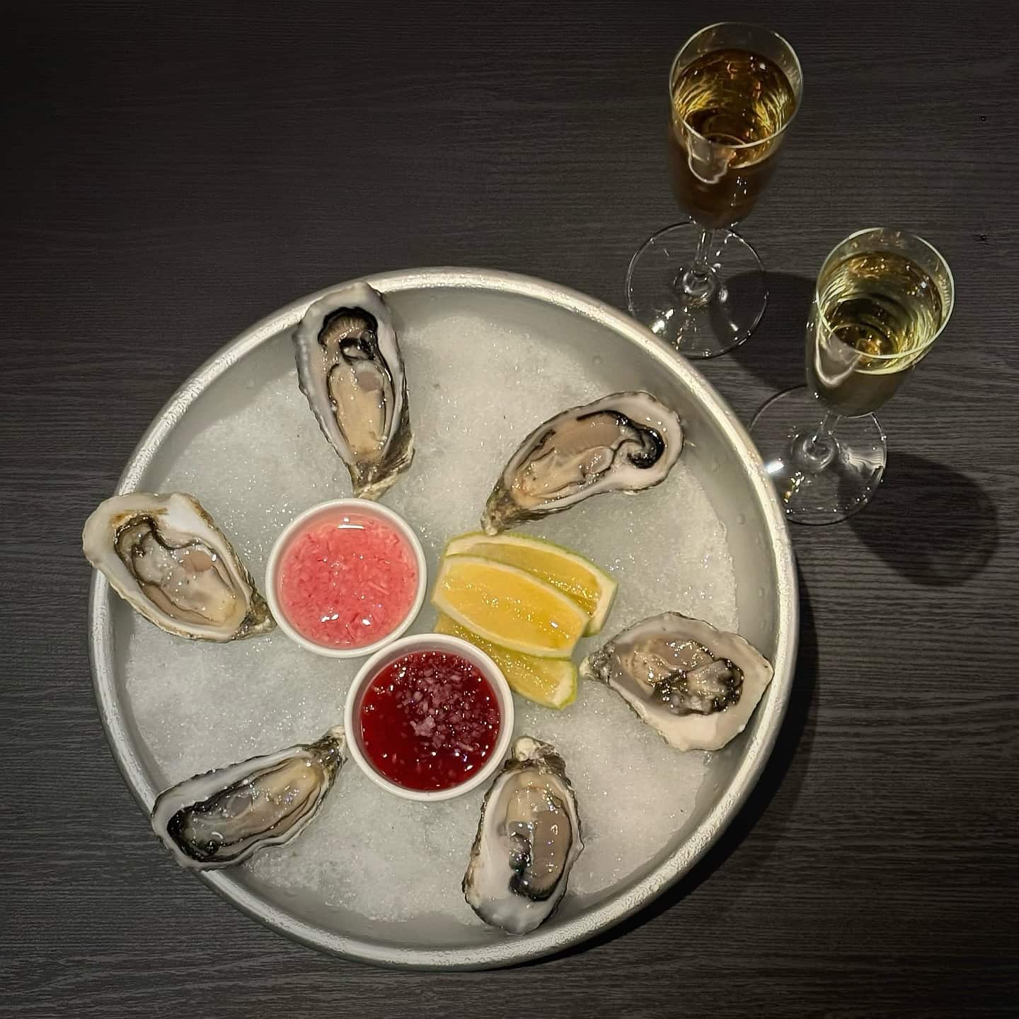 Oysters and Veuve Clicquot