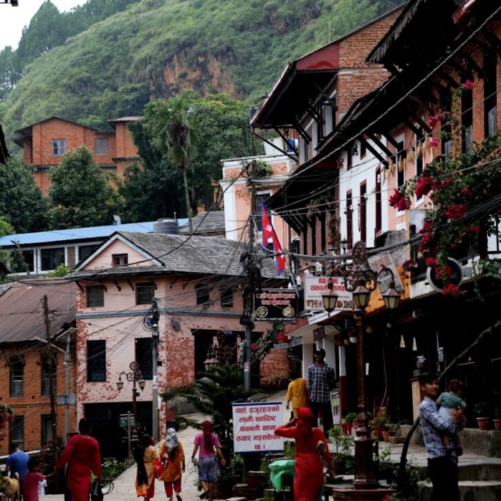 street scene in bandipur nepal
