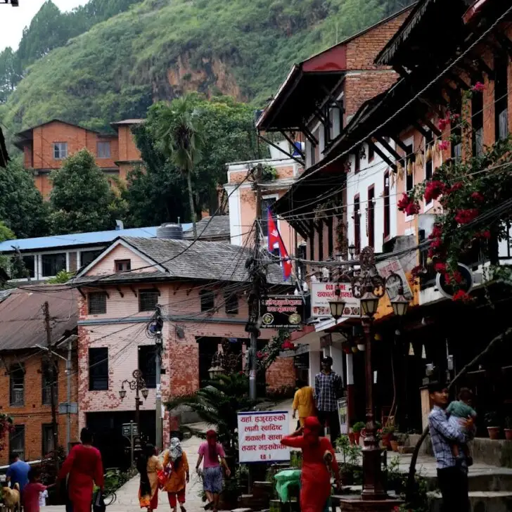 street scene in bandipur nepal