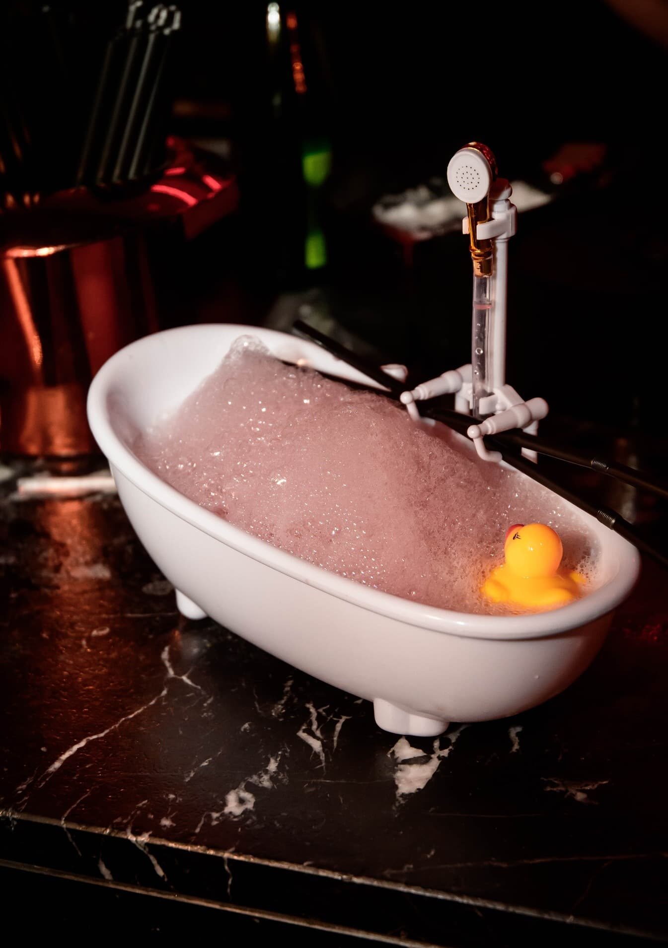 The ‘Jagueteria’ arriving in a mini bath tub, great for sharing