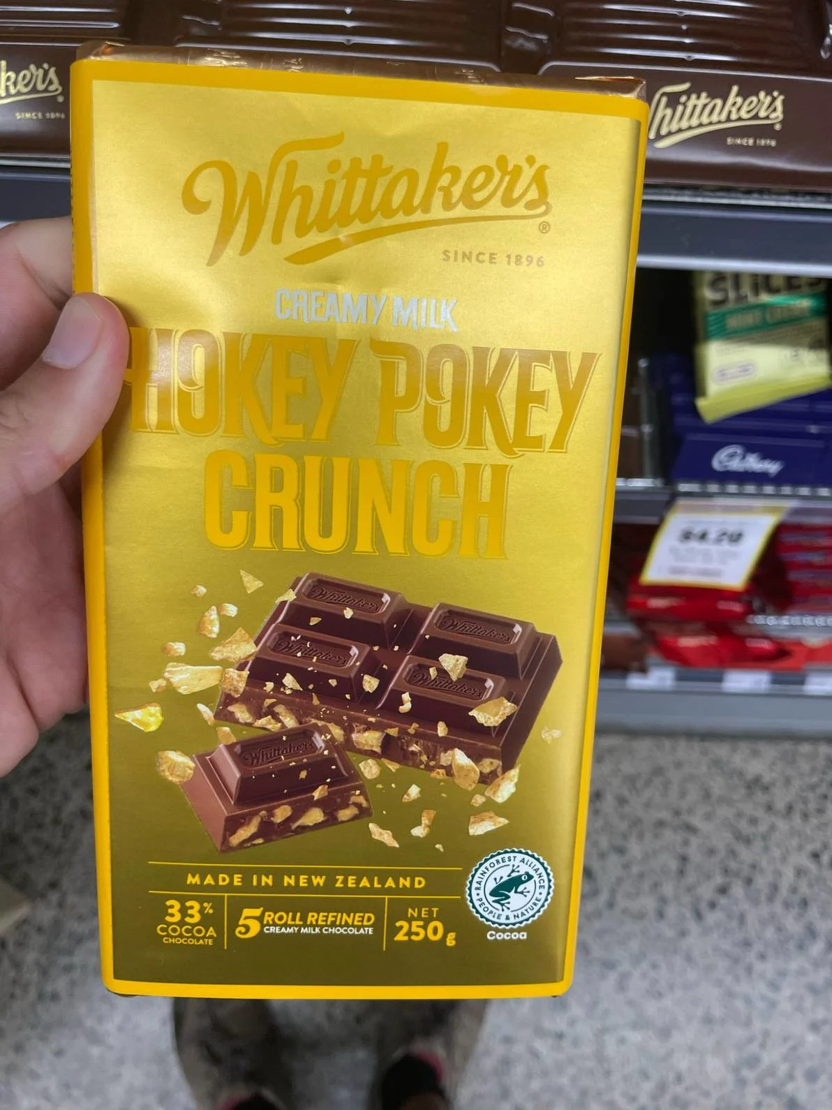 chocolate whittakers food hokey pokey crunch honeycomb