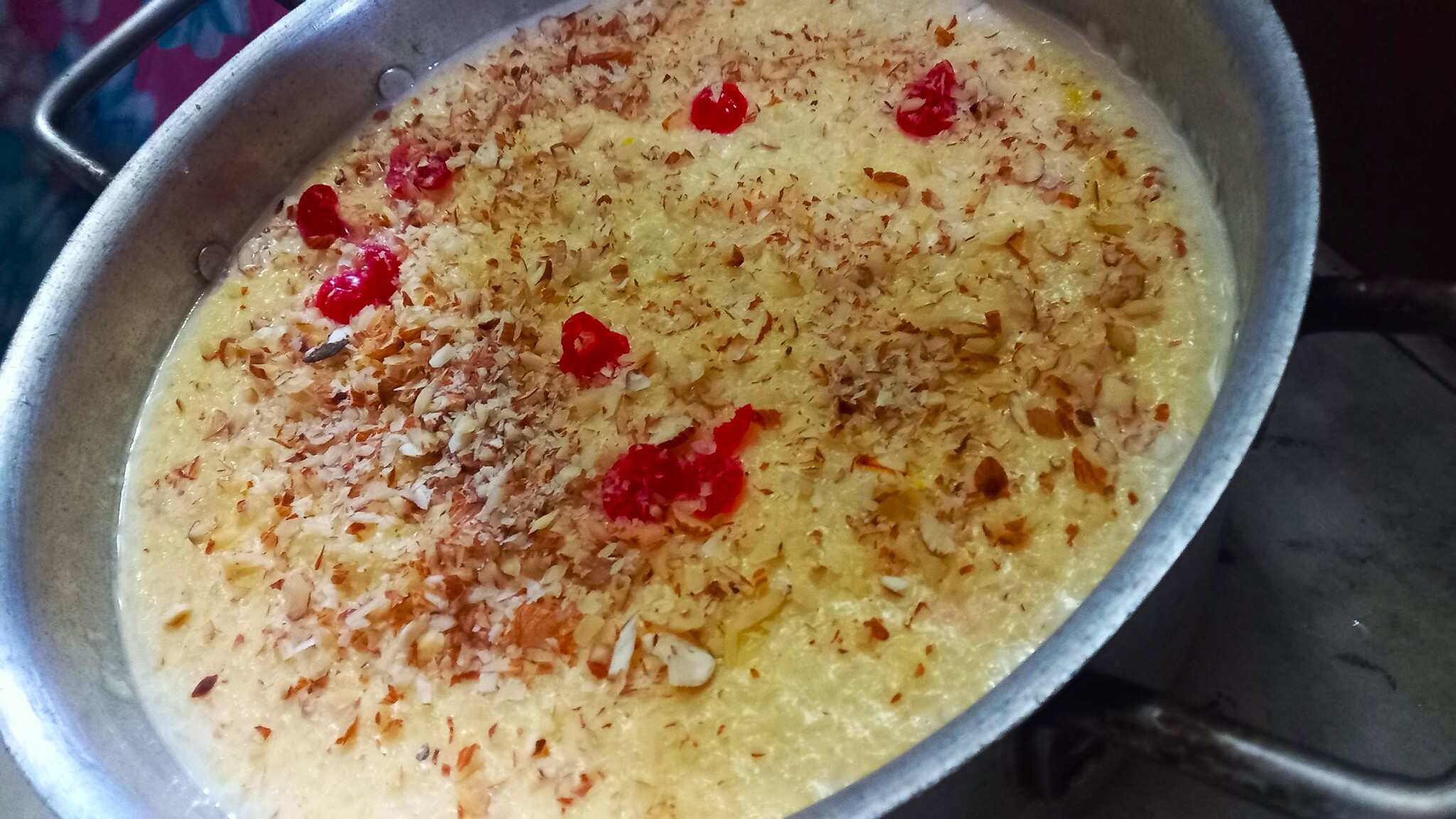 A bowl of Nepalese rice pudding 