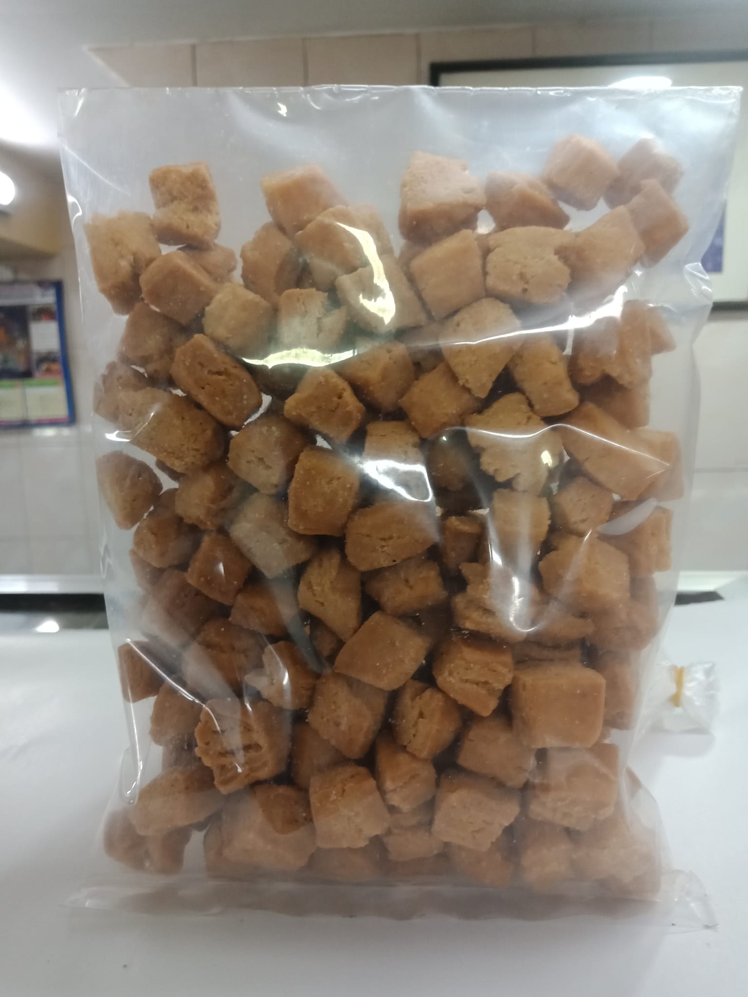 Plastic pack of Nepalese toffees