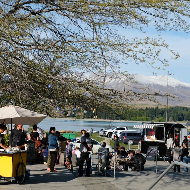 market new zealand snacks mountains lake tekapo