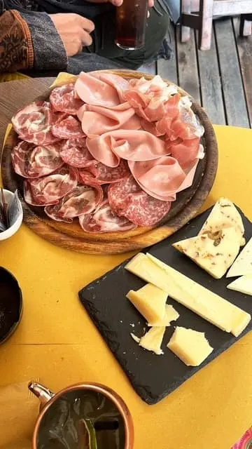 Meat and cheese board from Bar O'Netto