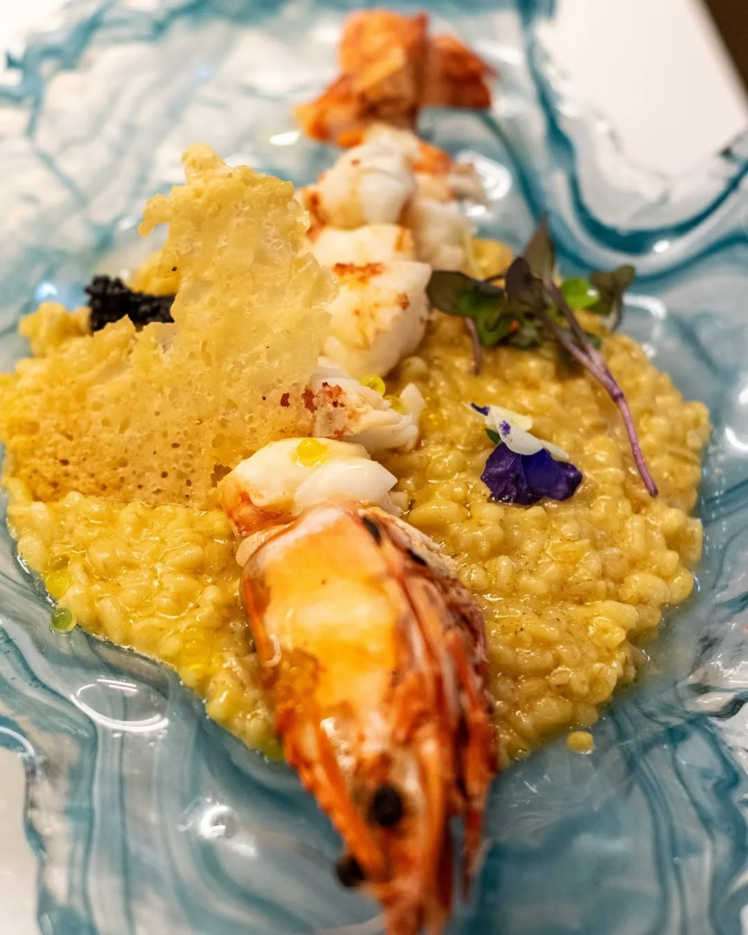 Seafood-heavy dish from La Telefonica in Granada