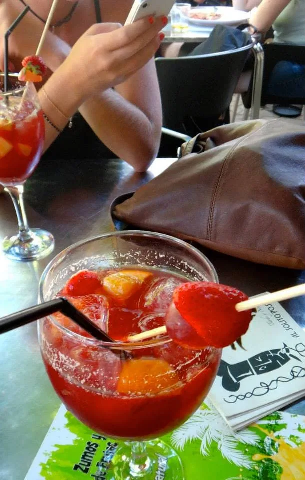 Giant sangria in Seville