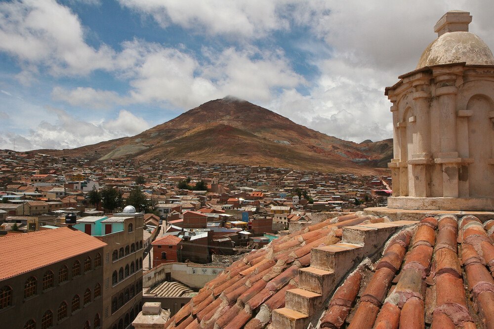 Potosí with Cerro Rico mountain in the background