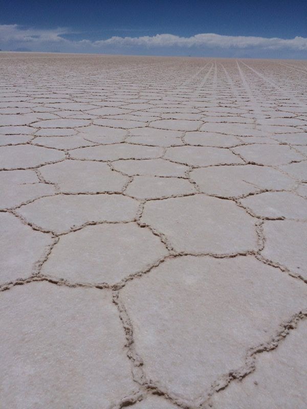 Salt crystals at Salar de Uyuni