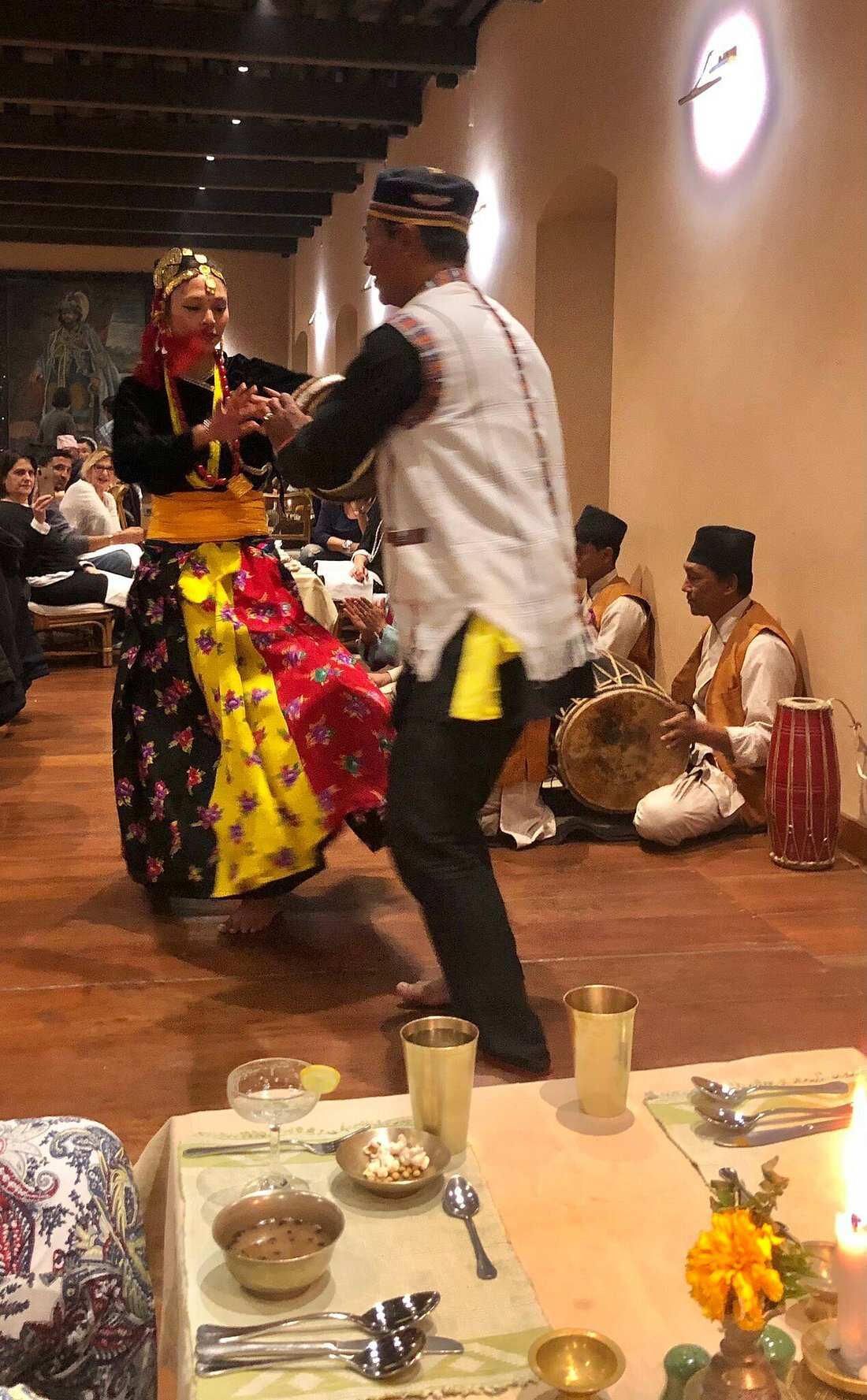 Dancers in colorful costumes 