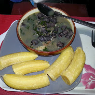 Fish soup, or pepesup, with plantain