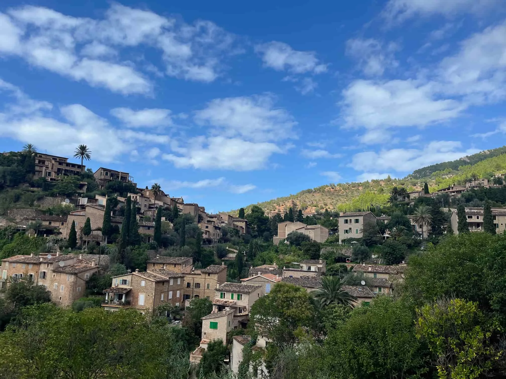 The hillstop town of Deia