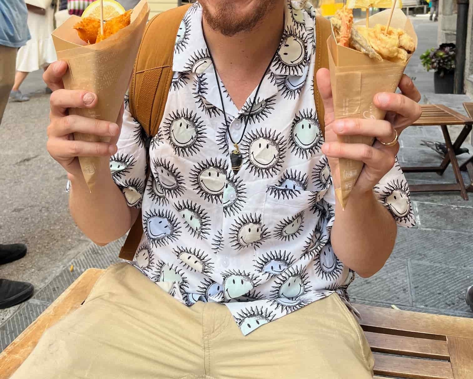 Fritto misto street food in Riomaggiore