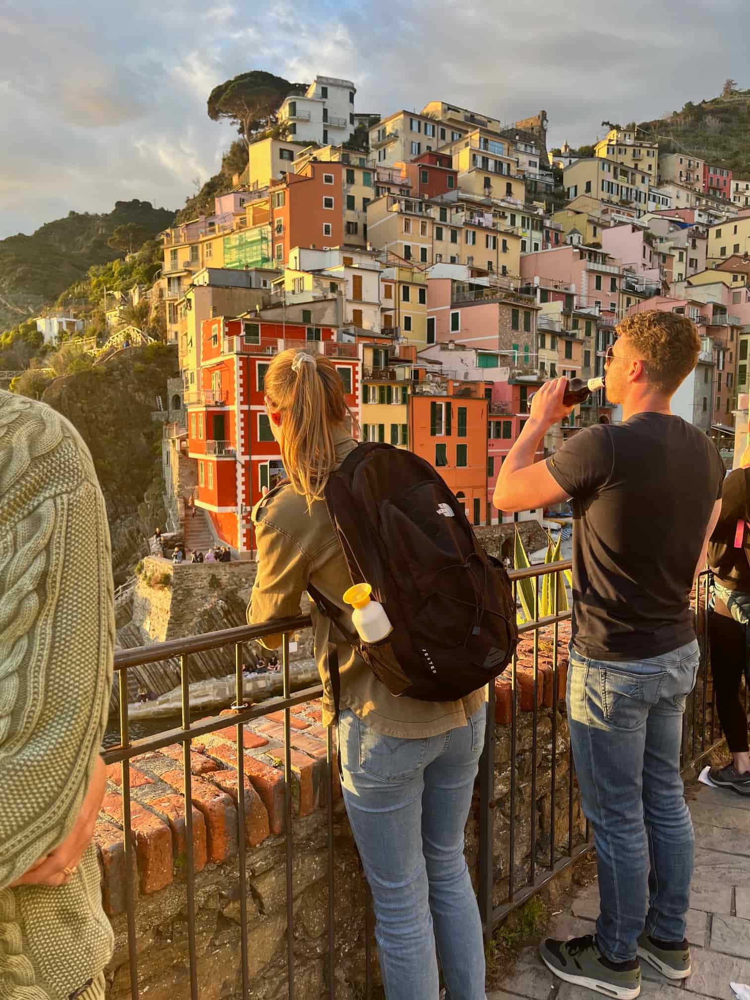 En route to the beach in Riomaggiore