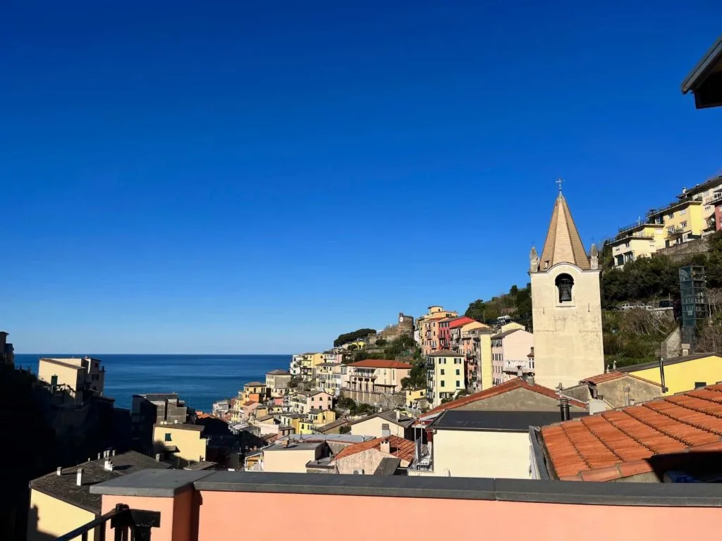 The view from our stay in Riomaggiore