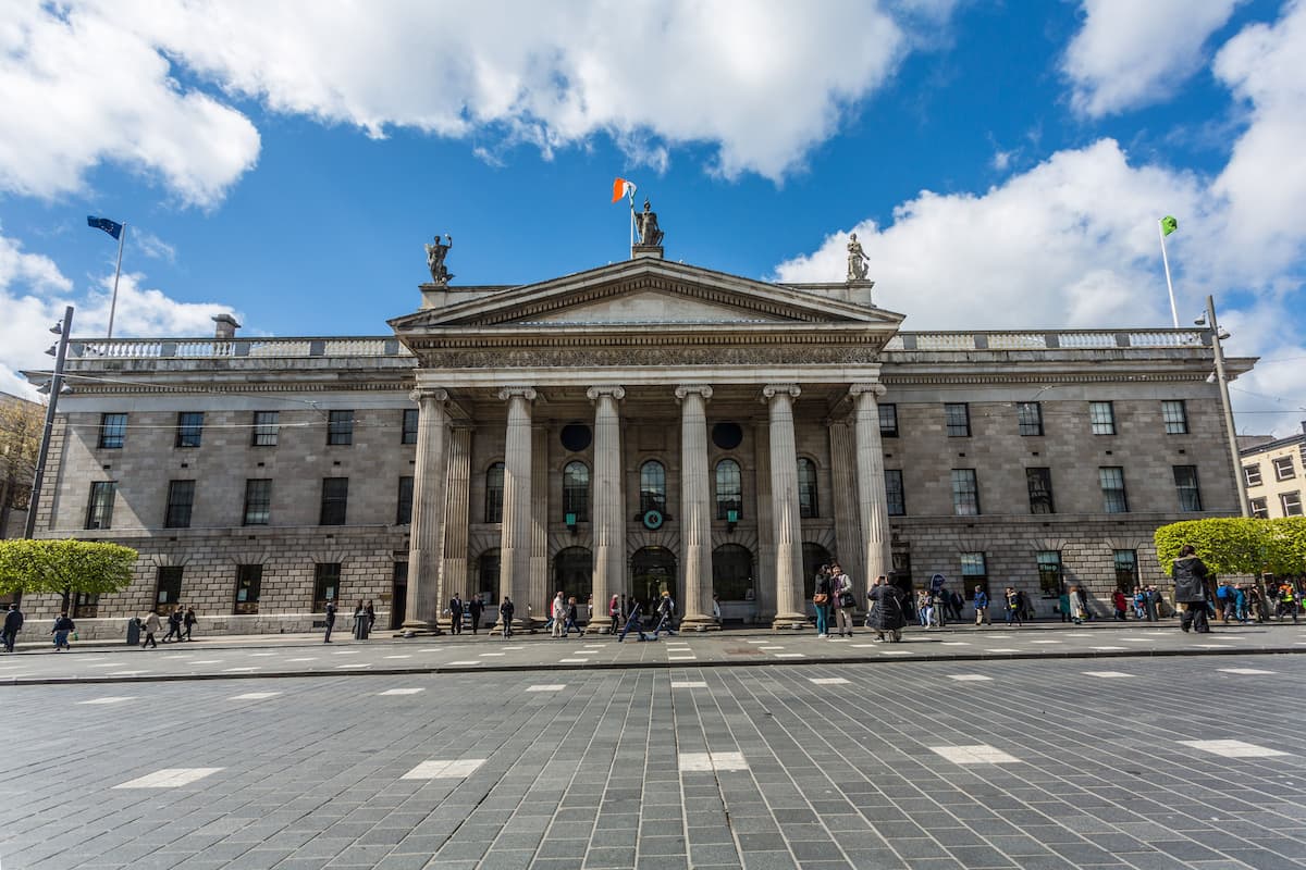 the gpo museum is housed in the former general post office on o'connell street dublin ireland