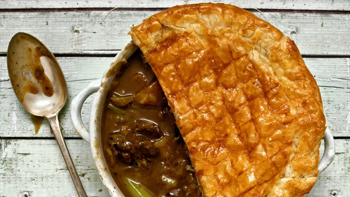 a kerry pie is an irish pastry pie filled with mutton and a rich meat broth