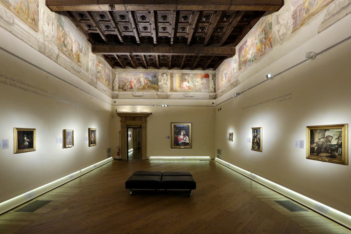 an art gallery in palazzo fava bologna italy
