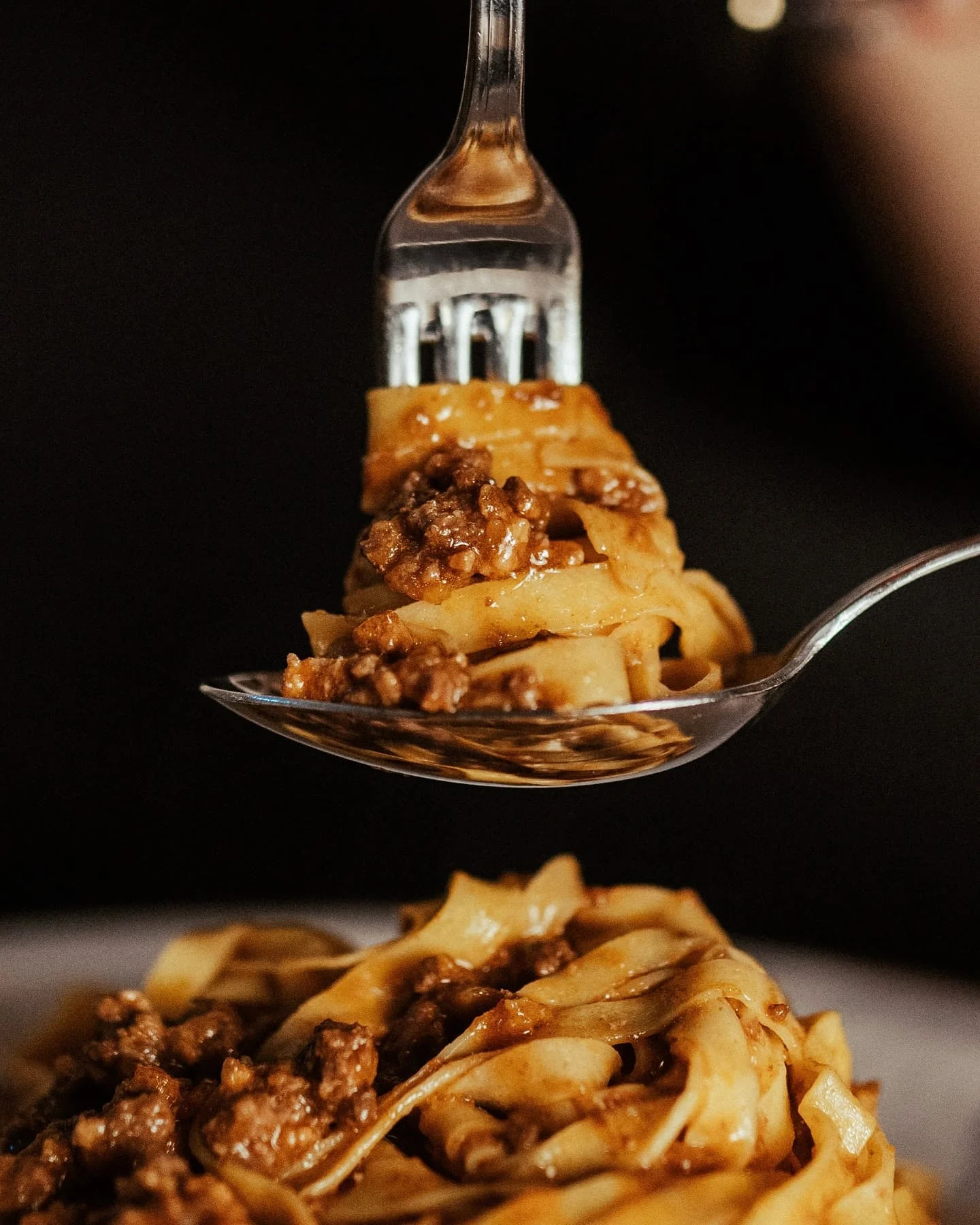 tagliatelle al ragu from trattoria da me one of the best restaurants in bologna italy