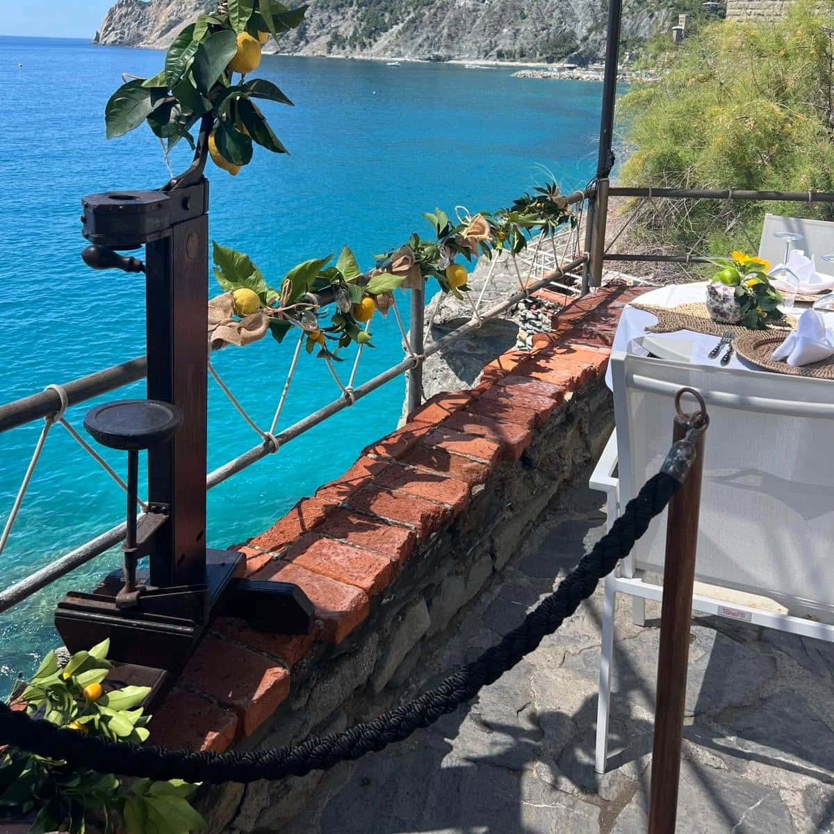 Ocean views from L'Ancora della Tortuga