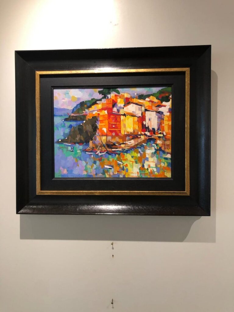Artwork displayed inside Galleria d'Arte Sciaccheart Riomaggiore