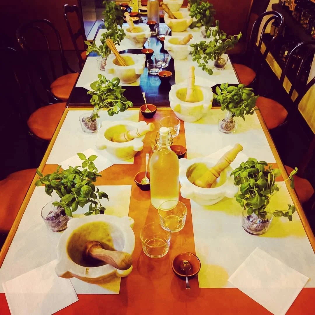 Pesto making class