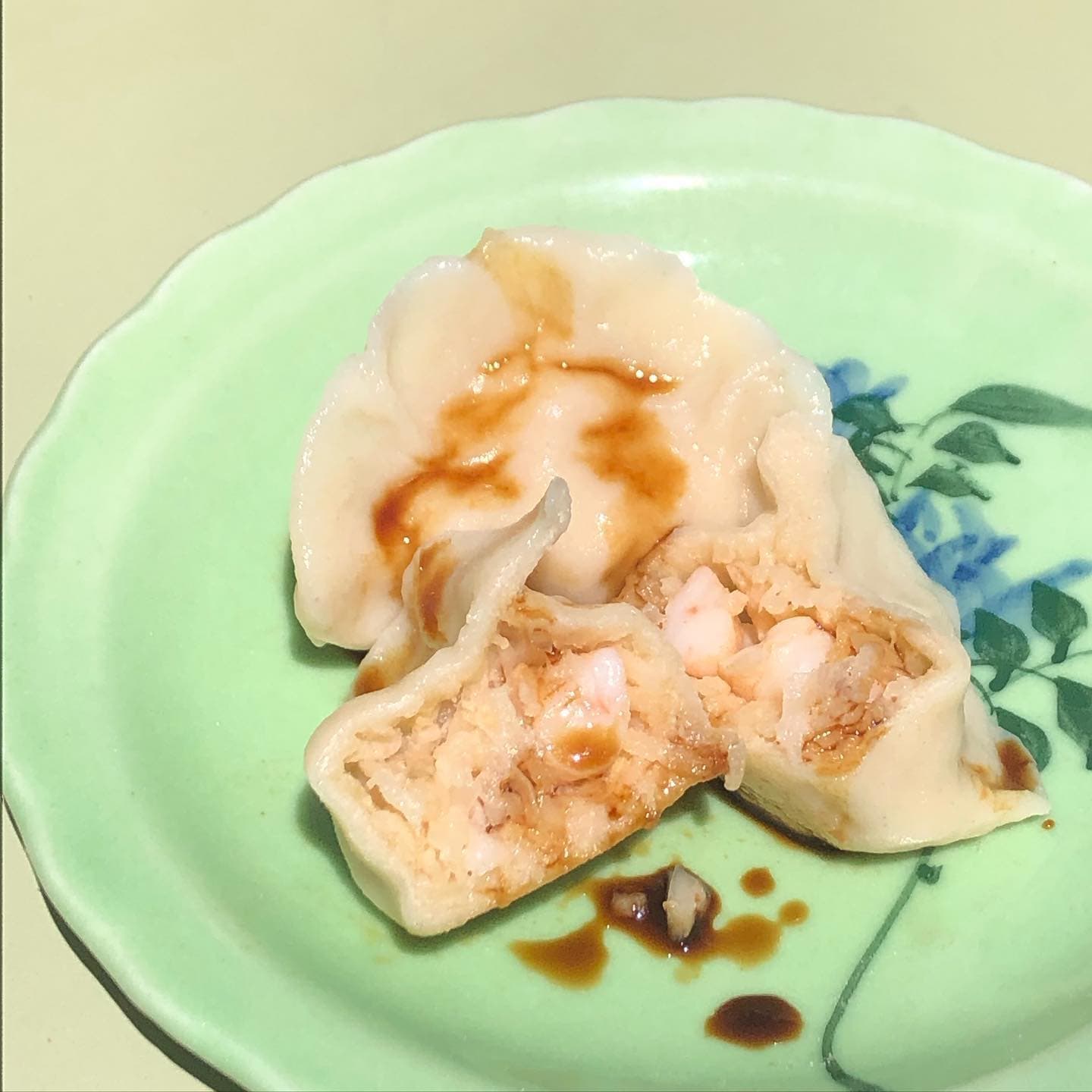 Inside one of the dumplings