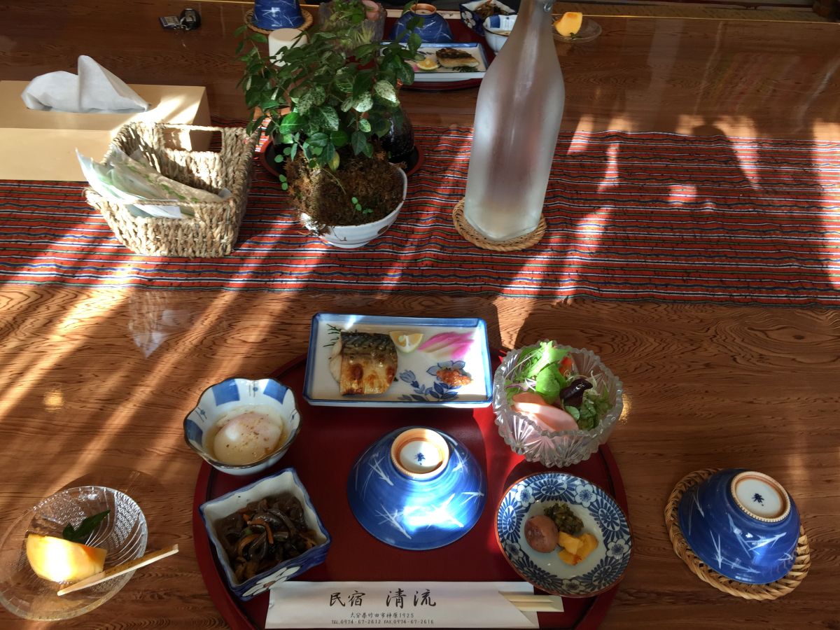 Teishoku breakfast meal, Kyushu, Japan
