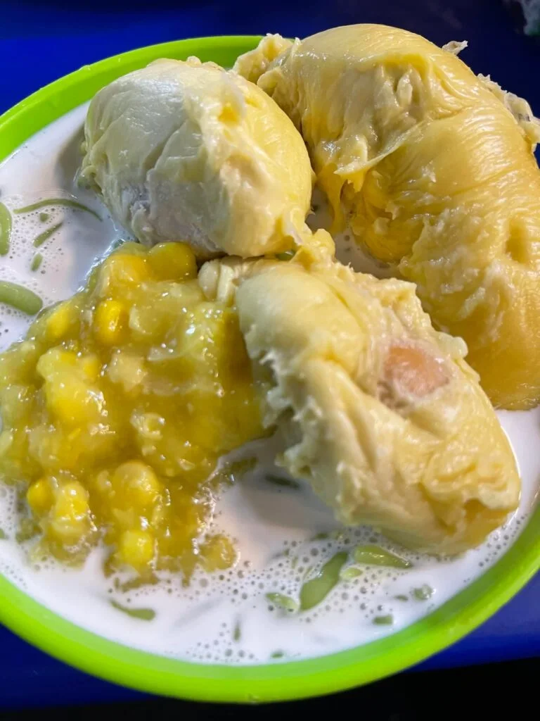 Cendol with durian