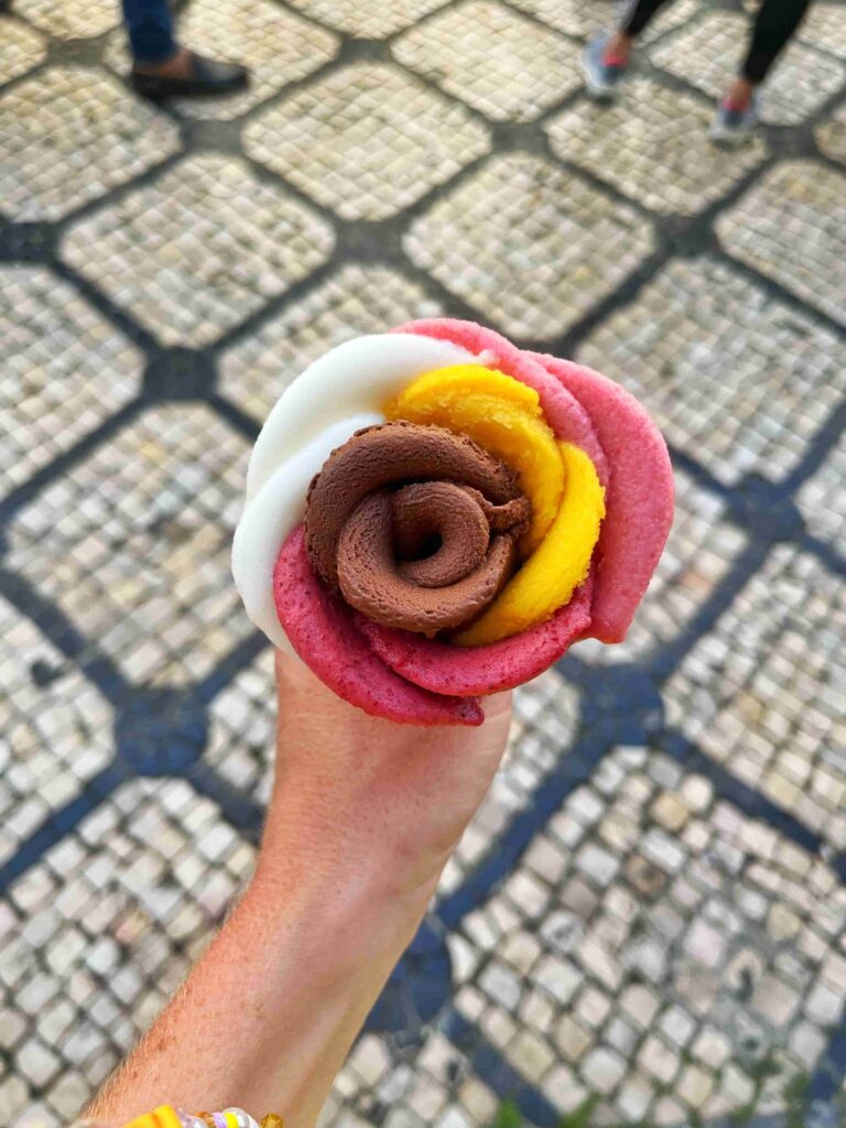 Amorino Gelato is renowned for their petal-shaped gelato