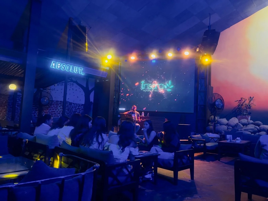 Interior of a pub in Kathmandu