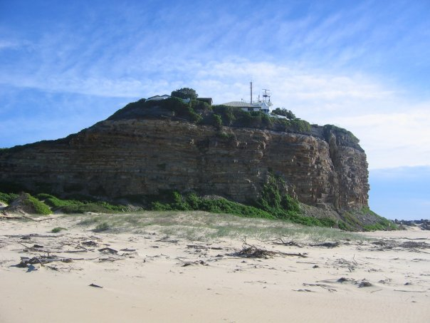A hill on a beach, Nobby's beach