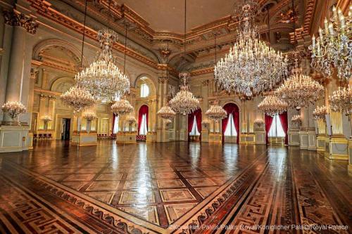 Interiors of the Royal Palace of Belgium, home to the monarchy