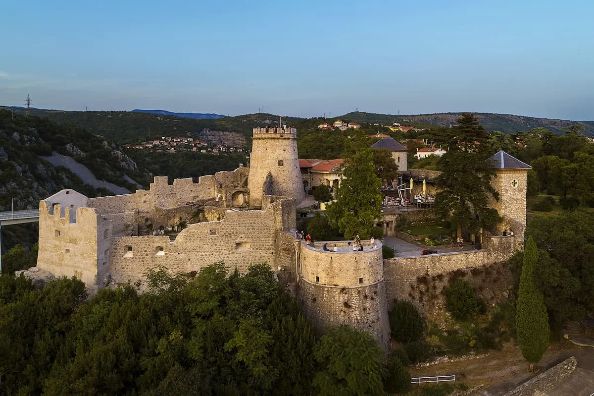 trsat castle is a 13th century castle overlooking rijeka on the croatian coast