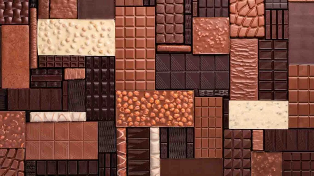 assorted chocolate bars on display at chocolate museum zagreb croatia