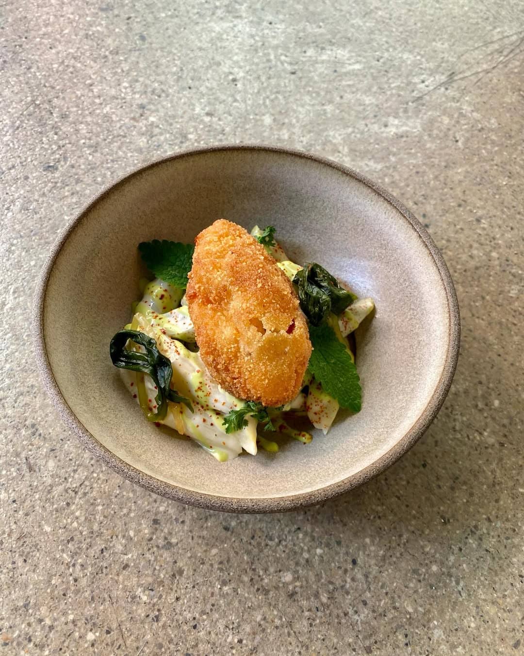 An asparagus-inspired seasonal dish