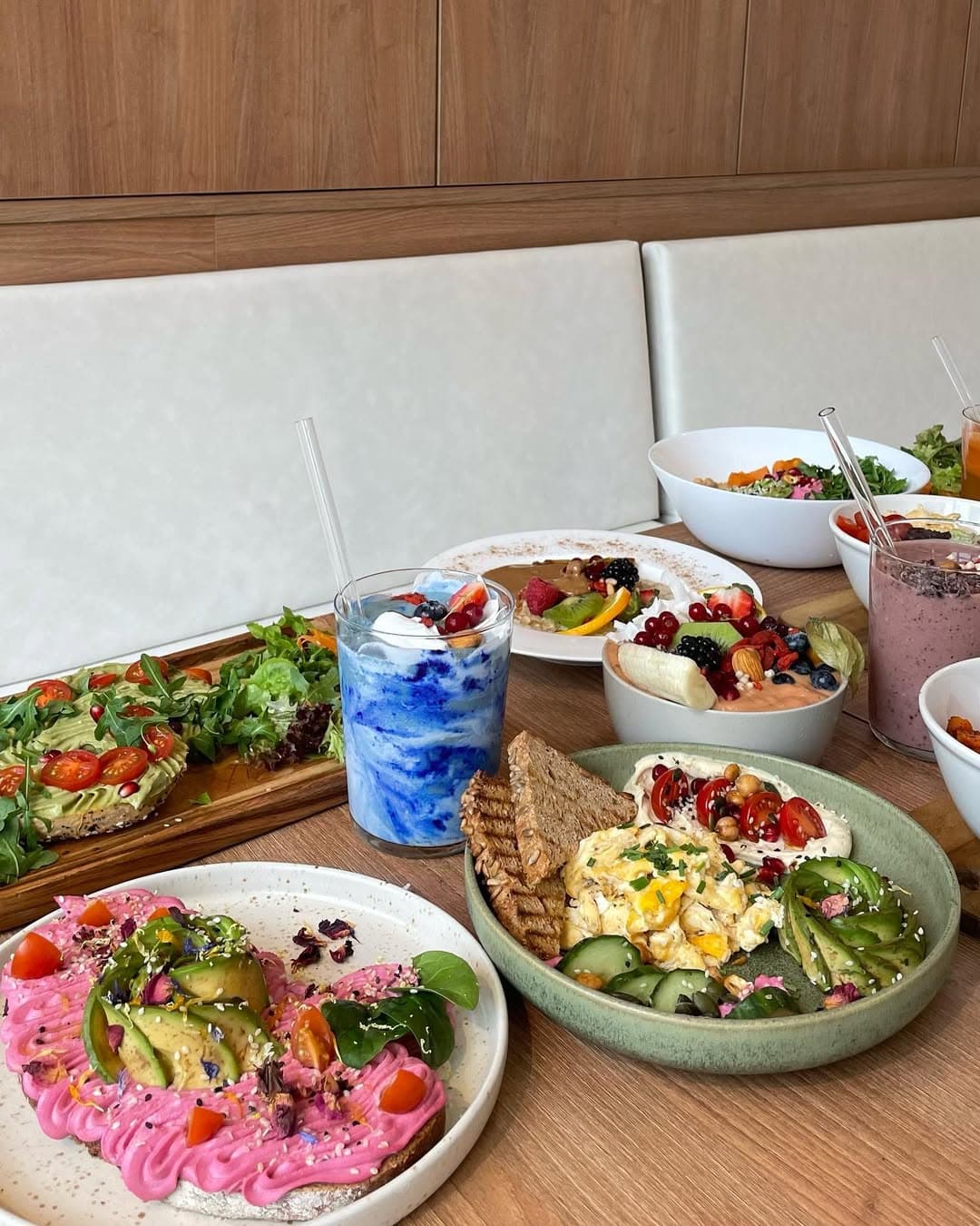 Food here is a burst of color!