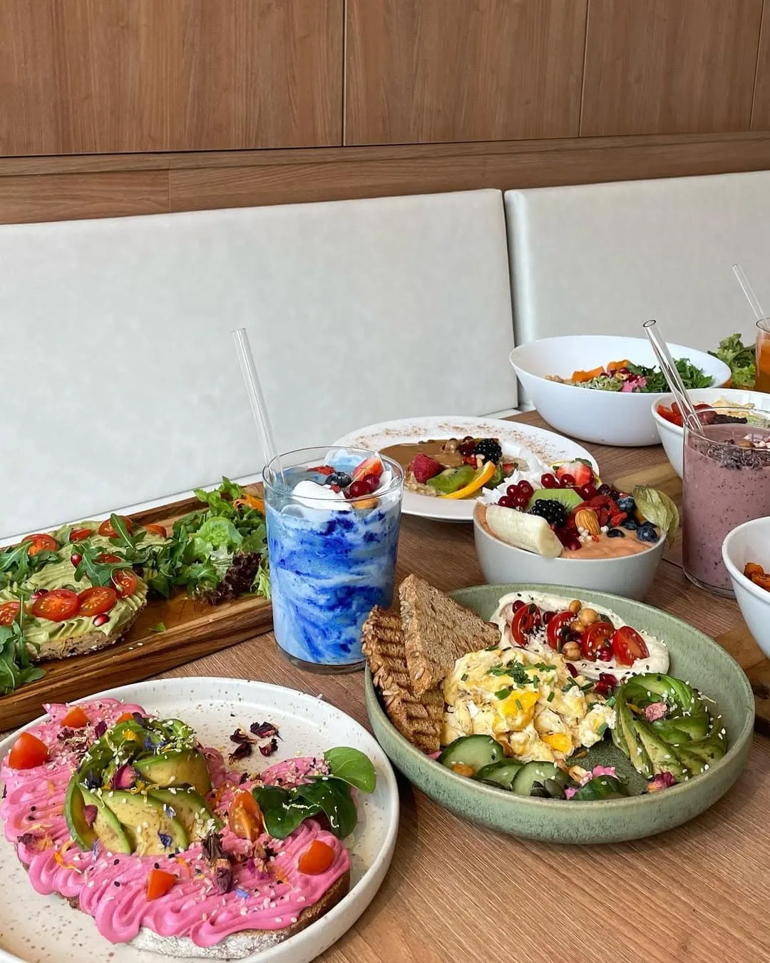 Food here is a burst of color!